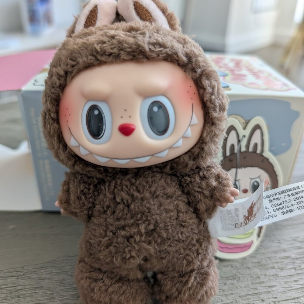 POP MART - Chestnut Cocoa - The Monsters Labubu Exciting Macaron Vinyl Plush